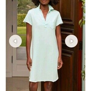 EUC Frank & Eileen Lauren polo dress Dewberry Mineral Wash Women's Large $178